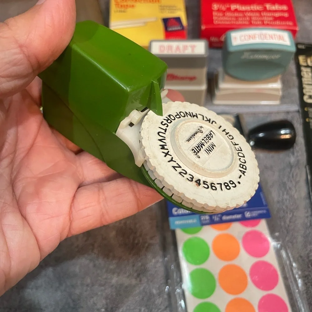 Office Supplies Bundle with Scissors and Labels